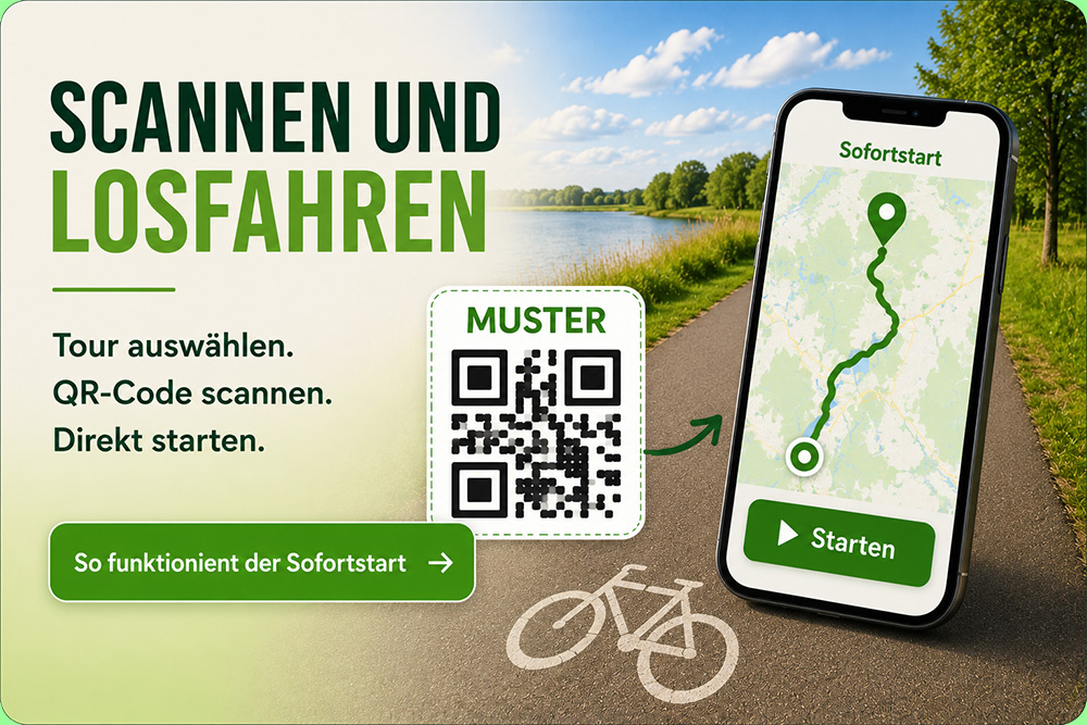 QR-Code scannen und direkt losfahren