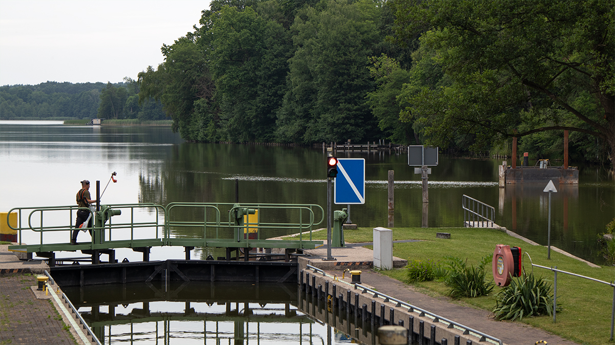 Brandenburg’daki Ostprignitz-Ruppin ilçesinde, Rhin Nehri’nin 41,20. kilometresinde yer alan Alt Ruppin su kilidi.